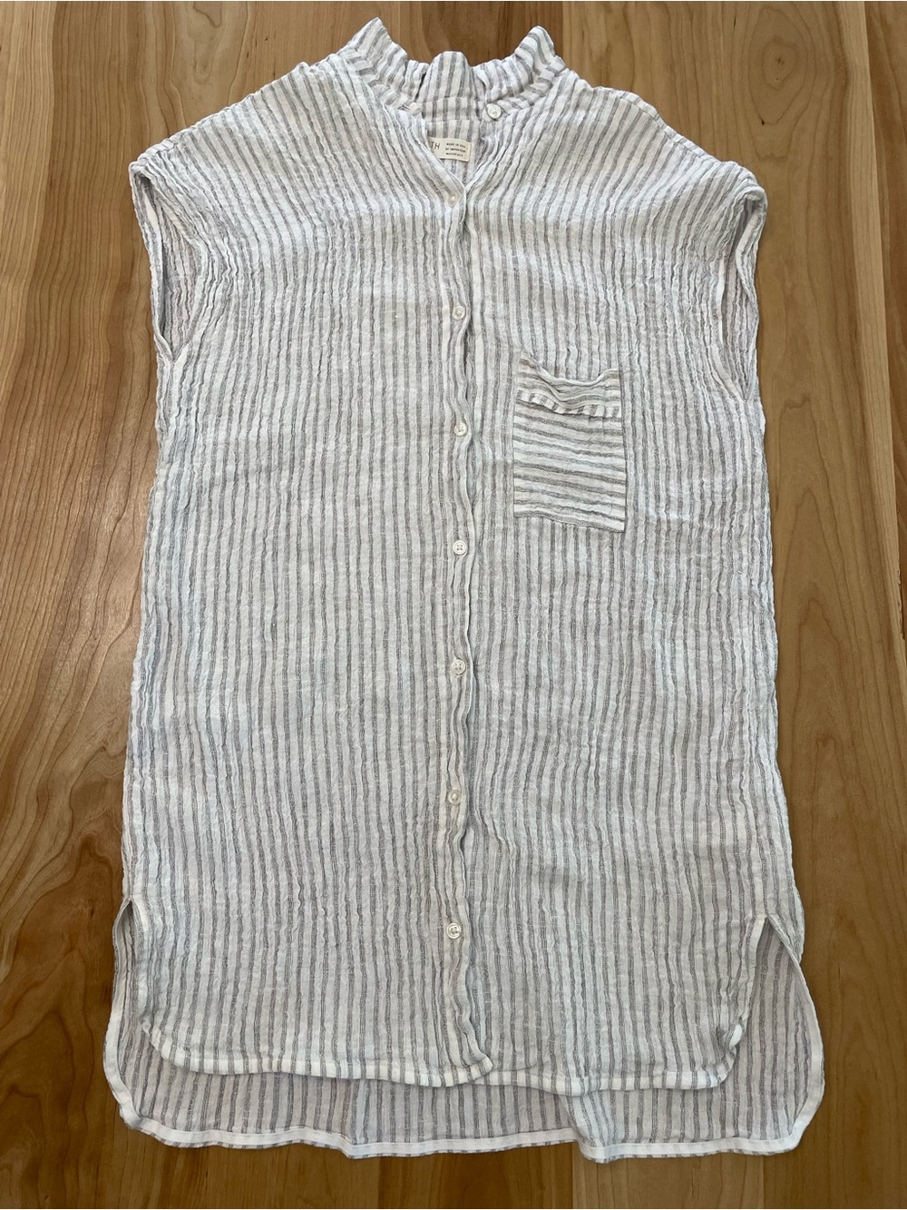 Hackwith Design House Medium/Large Striped Sleeveless Tunic Mini Dress